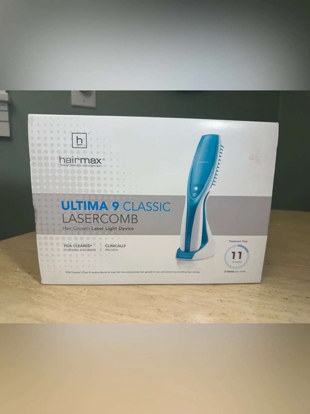 HairMax Ultima 9 Classic Hair Growth LaserComb – Proven SEALED